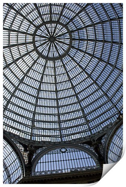 Arcade roof, Naples Print by Howard Corlett