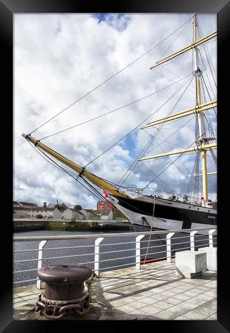 The GlenLee Tall Ship Glasgow Framed Print by Jacqi Elmslie