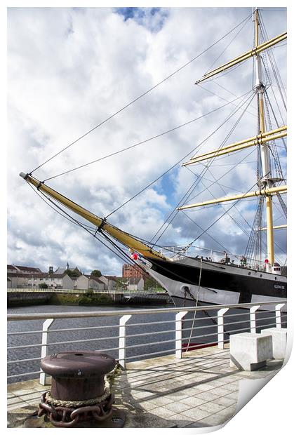 The GlenLee Tall Ship Glasgow Print by Jacqi Elmslie