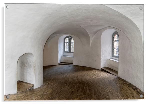 Copenhagen Rundetaarn Interior Acrylic by Antony McAulay