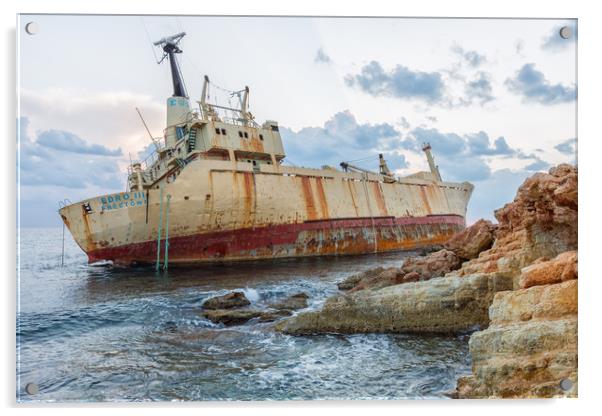 Wreck of the Edro 3. Acrylic by Mark Godden