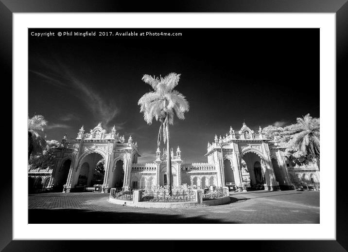 Mysore Palace Gate Framed Mounted Print by Phil Wingfield