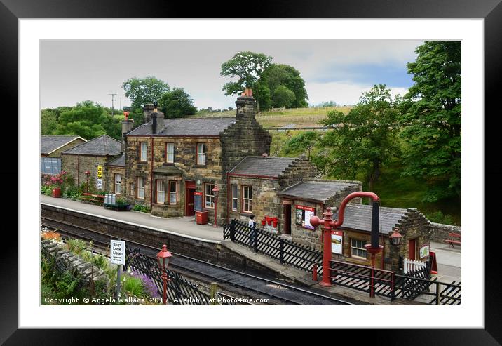 The train station              Framed Mounted Print by Angela Wallace
