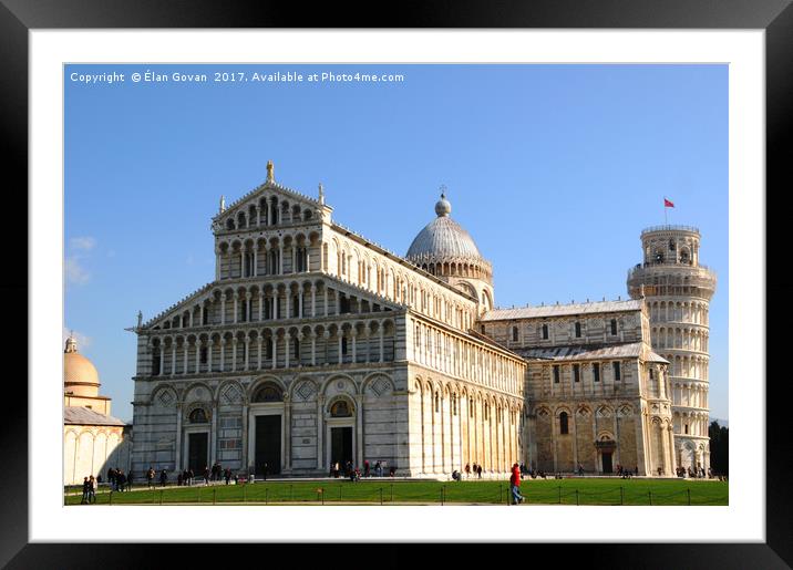 Leaning Tower of Pisa 2 Framed Mounted Print by Gö Vān