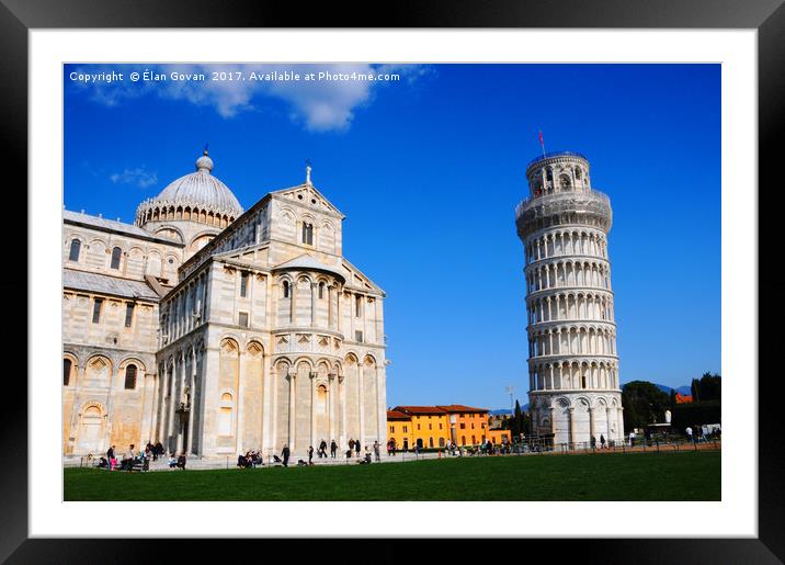 Leaning Tower of Pisa 4 Framed Mounted Print by Gö Vān