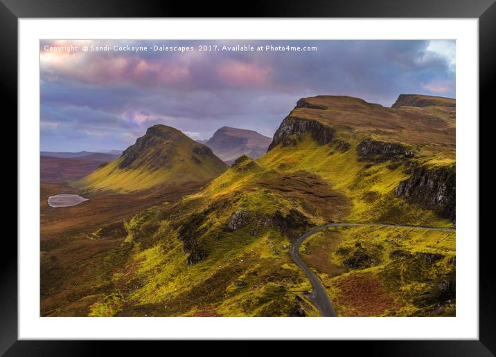 Pastels At The Quiraing II Framed Mounted Print by Sandi-Cockayne ADPS