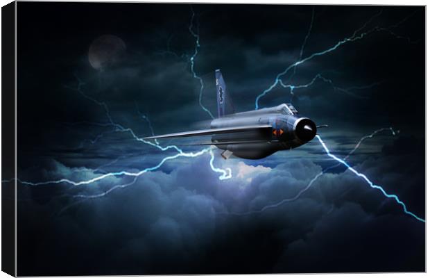 Lightning Interceptor Canvas Print by J Biggadike
