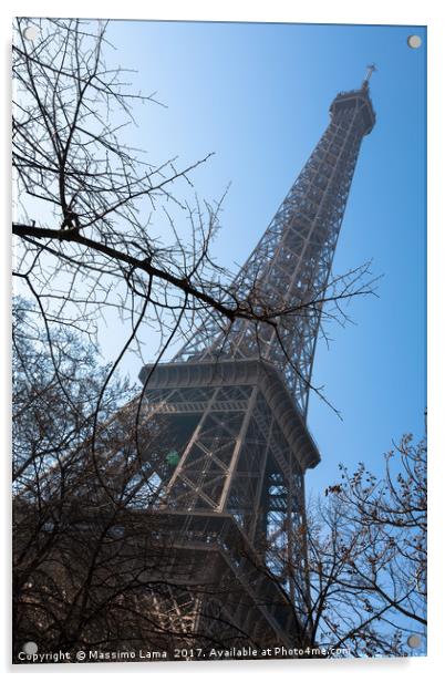 Eiffel tower Acrylic by Massimo Lama
