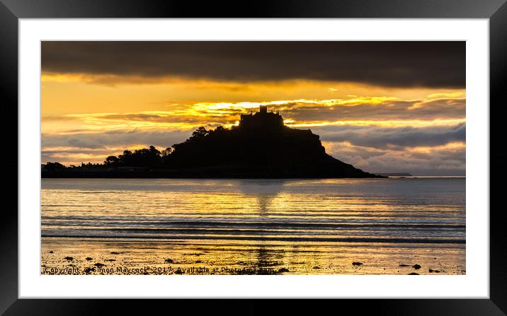 St Michaels Sunrise #3 Framed Mounted Print by Simon Maycock