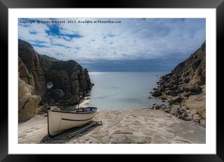 Porthgwarra Cove #1 Framed Mounted Print by Simon Maycock