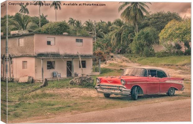 The Old Chevrolet Car  Canvas Print by Dianne 