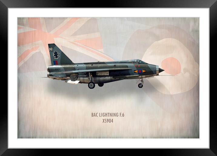 BAC Lightning F.6 XS904 Framed Mounted Print by J Biggadike