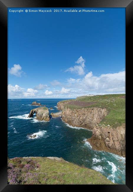 View towards Lands End #1 Framed Print by Simon Maycock