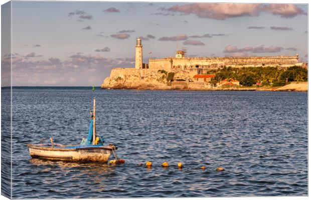 Afternoon Sun over Havana Bay Canvas Print by Dianne 