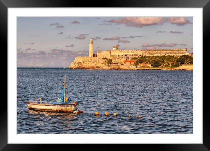 Afternoon Sun over Havana Bay Framed Mounted Print by Dianne 
