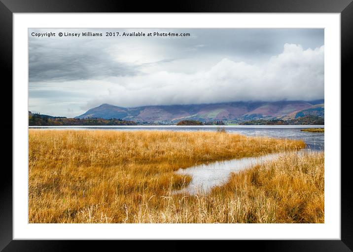 Skiddaw Under Cloud Framed Mounted Print by Linsey Williams