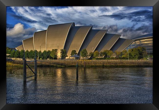 Glasgow, The Armadillo, the SECC, Clyde Auditorium Framed Print by Jacqi Elmslie