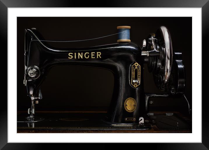 Singer Sewing Machine Framed Mounted Print by Martin Williams