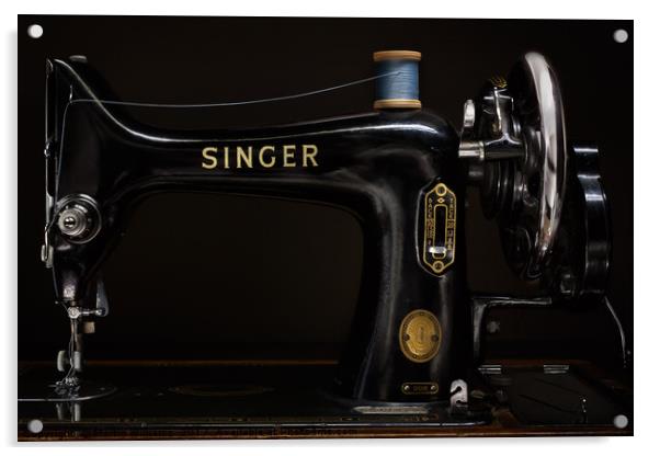Singer Sewing Machine Acrylic by Martin Williams