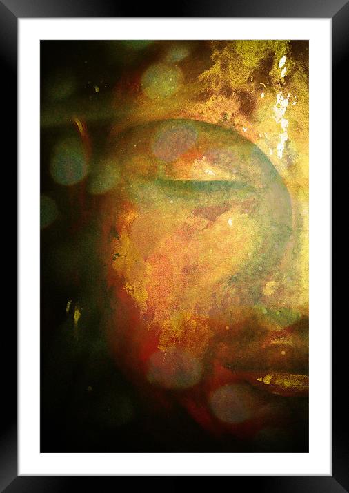Buddha abstract Framed Mounted Print by K. Appleseed.