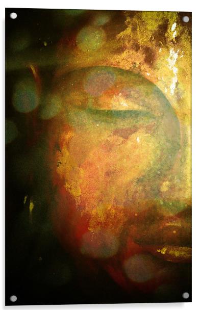 Buddha abstract Acrylic by K. Appleseed.
