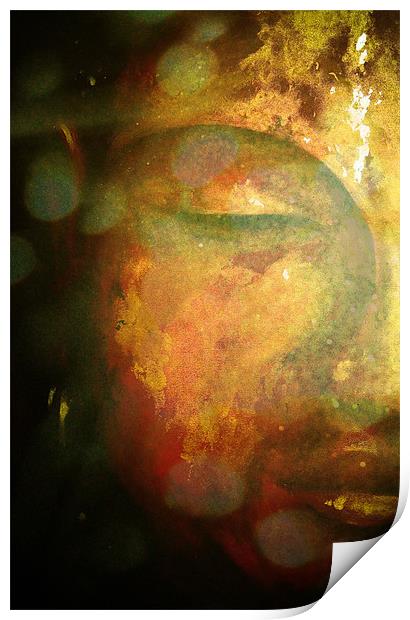Buddha abstract Print by K. Appleseed.