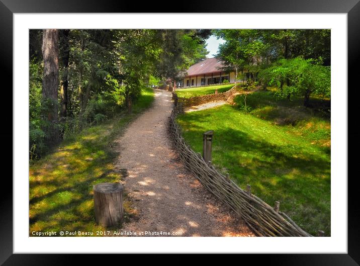 place to rest on the path Framed Mounted Print by Paul Boazu