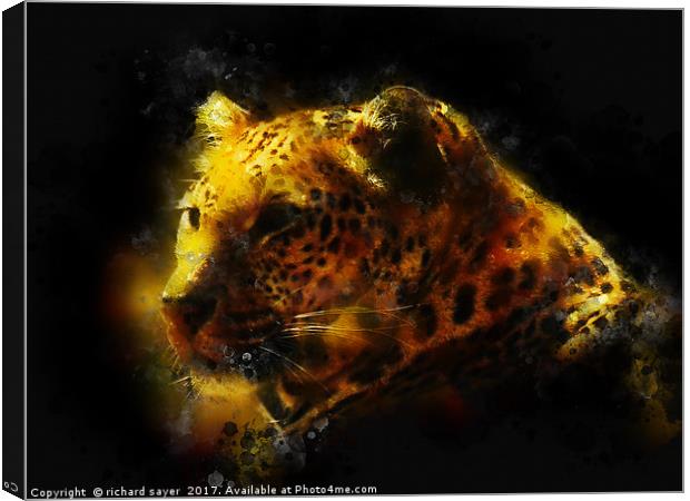 Jaguar  Canvas Print by richard sayer