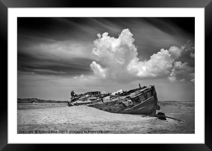 Shipwreck at Crow Point Framed Mounted Print by Richard Pike