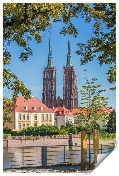 WROCLAW Cathedral of St John the Baptist Print by Melanie Viola