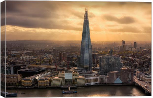 The Shard View Canvas Print by Ian Hufton