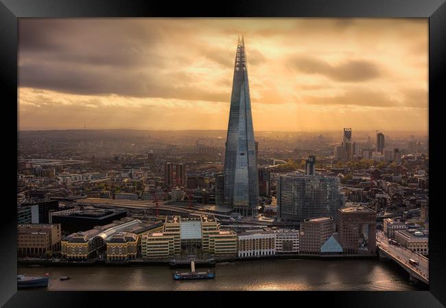 The Shard View Framed Print by Ian Hufton