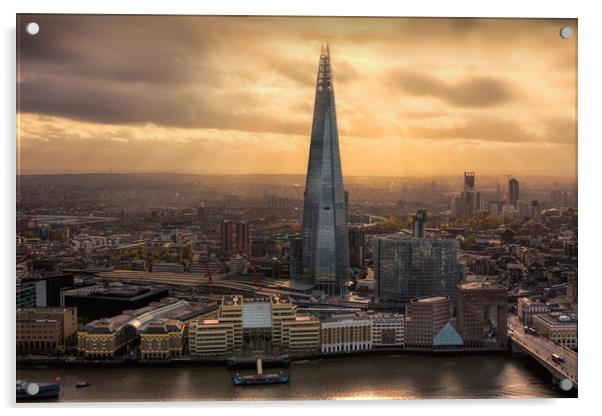 The Shard View Acrylic by Ian Hufton