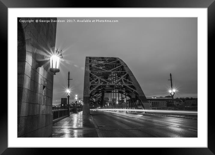 Tyne Bridge 01 Framed Mounted Print by George Davidson