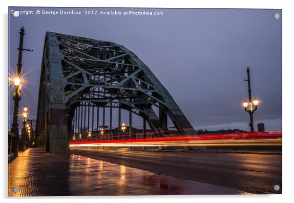 Tyne Bridge 02 Acrylic by George Davidson