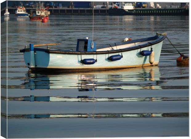 Blue Reflections Canvas Print by Dave Bell
