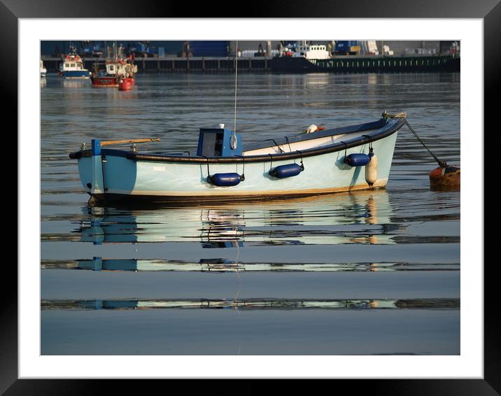 Blue Reflections Framed Mounted Print by Dave Bell