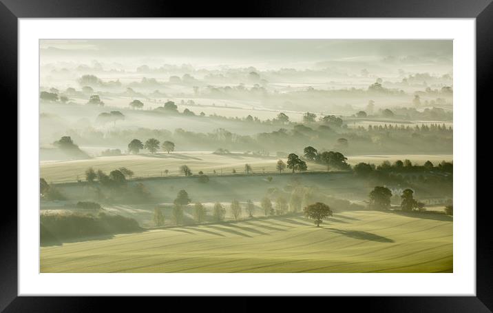 Layers Framed Mounted Print by Philip Male