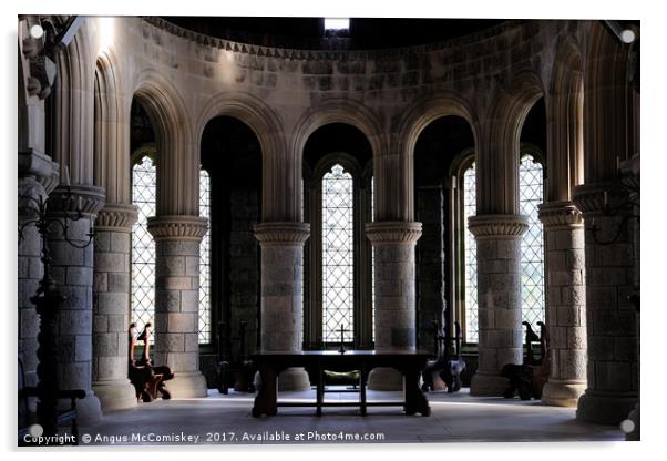 St Conan's Kirk High Altar Acrylic by Angus McComiskey