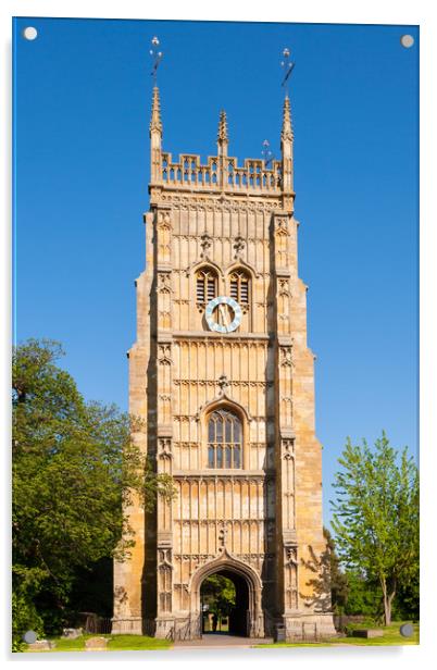 Evesham Bell Tower Acrylic by Daugirdas Racys