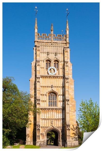 Evesham Bell Tower Print by Daugirdas Racys