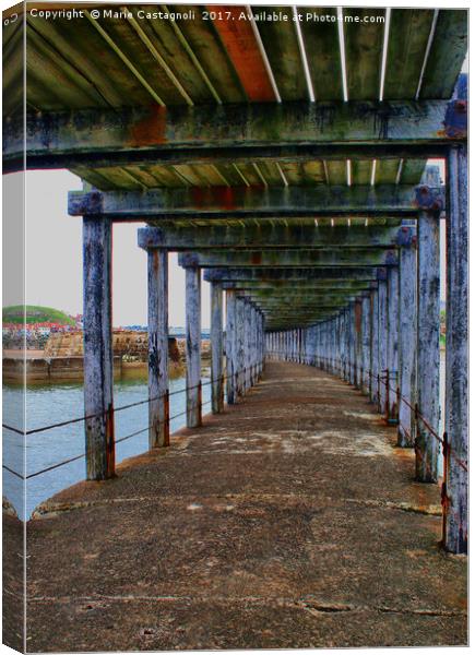     Under The Boardwalk  Canvas Print by Marie Castagnoli