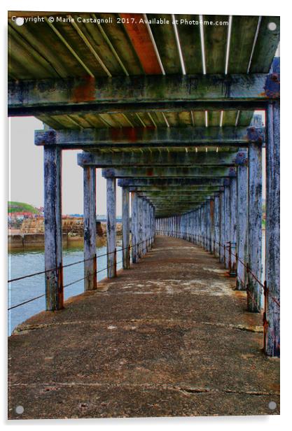     Under The Boardwalk  Acrylic by Marie Castagnoli