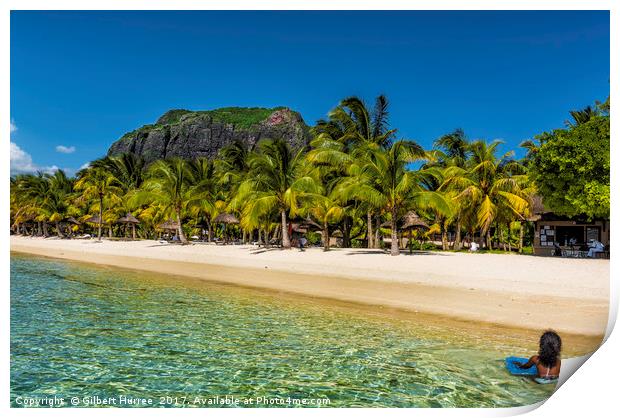 'Le Morne Brabant: Mauritius' Unseen Beauty' Print by Gilbert Hurree