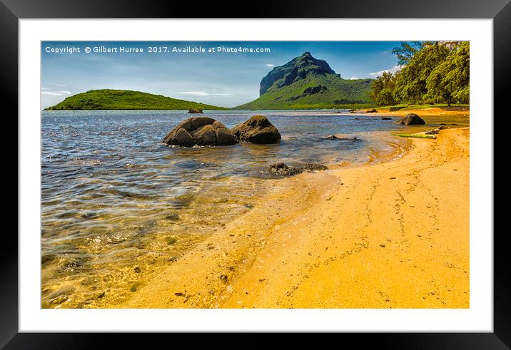 Tropical Serenity – Enchanting Mauritius Framed Mounted Print by Gilbert Hurree