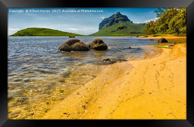 Tropical Serenity – Enchanting Mauritius Framed Print by Gilbert Hurree