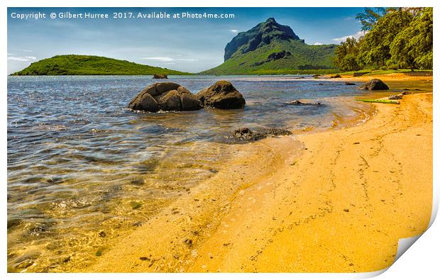 Tropical Serenity – Enchanting Mauritius Print by Gilbert Hurree