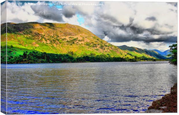 Ullswater tranquility Canvas Print by Marie Castagnoli