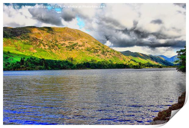 Ullswater tranquility Print by Marie Castagnoli