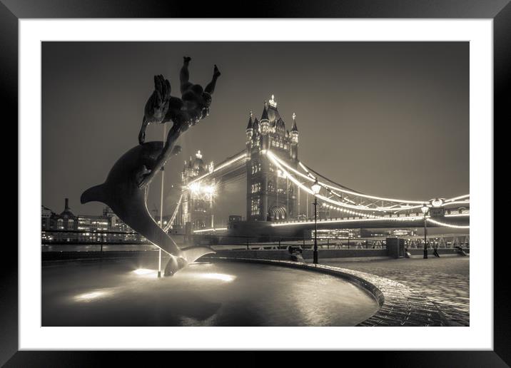 Tower Bridge London Framed Mounted Print by Ian Hufton